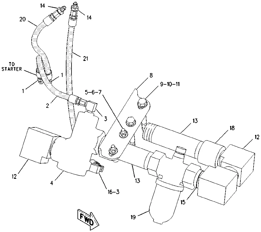 3512 · ELECTRICAL AND STARTING SYSTEM · 207-4476 CAT parts diagram