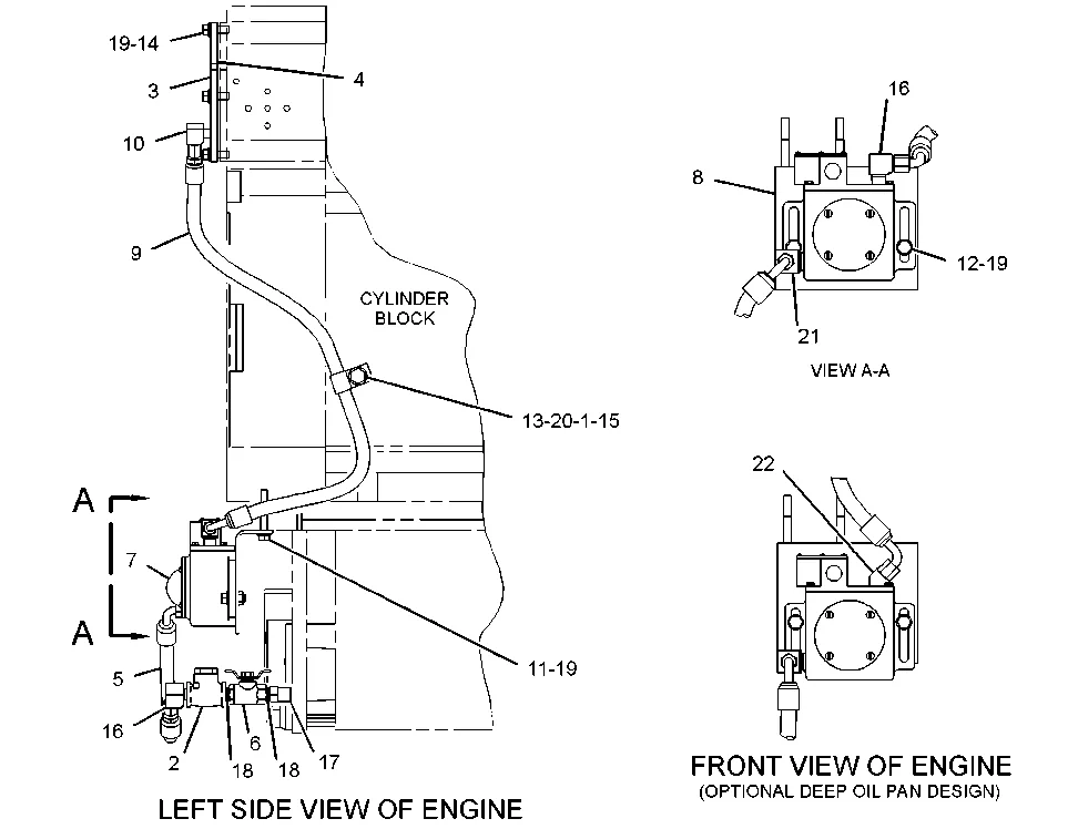 3512 · LUBRICATION SYSTEM · 297-9834