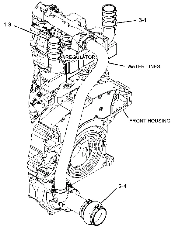 3512 · COOLING SYSTEM · 107-1730 CAT parts diagram