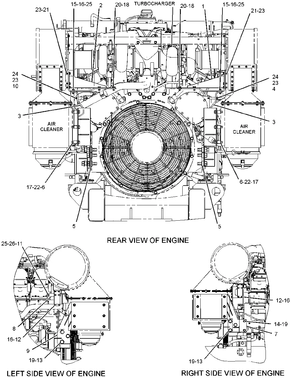 3512 · AIR INLET AND EXHAUST SYSTEM · 321-2579 CAT parts diagram