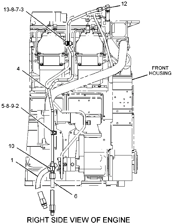 3512 · FUEL SYSTEM · 486-0410 CAT parts diagram