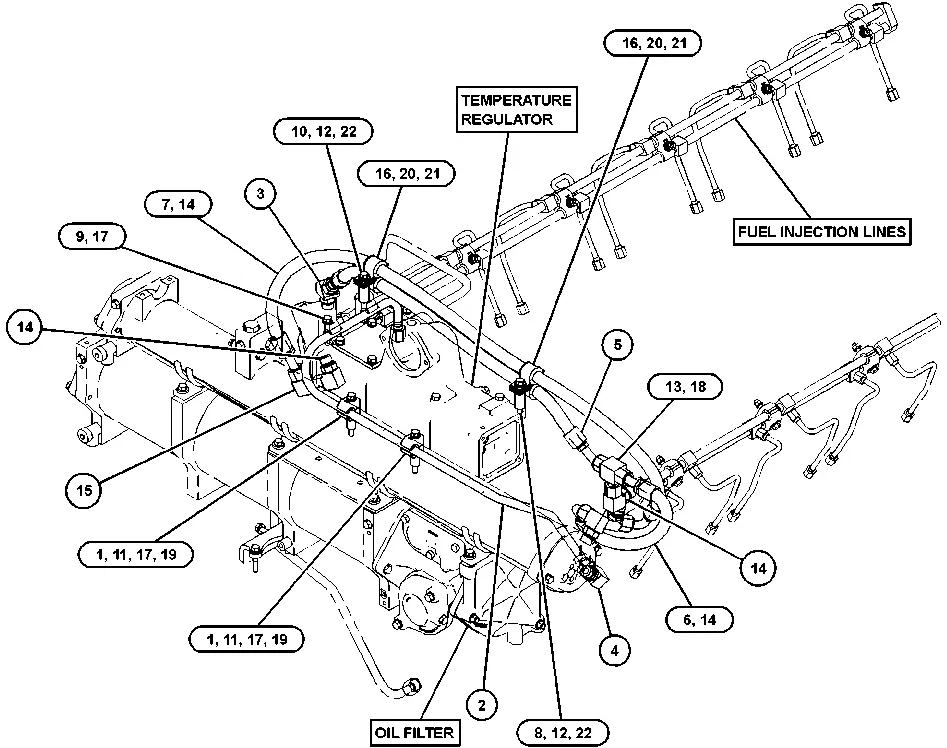 3512 · FUEL SYSTEM · 428-6127 CAT parts diagram