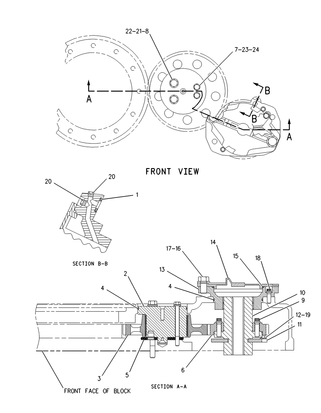 3512C · BASIC ENGINE · 261-7305
