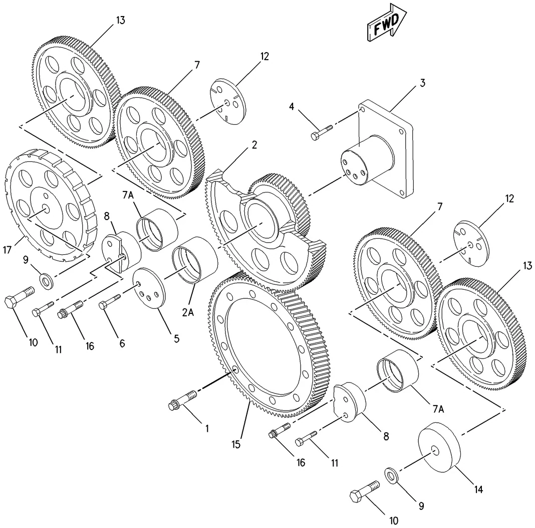 3512C · BASIC ENGINE · 261-7305 CAT parts diagram
