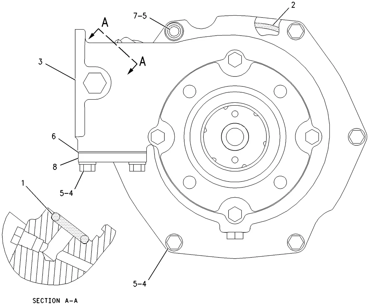 3512C · COOLING SYSTEM · 261-7305 CAT parts diagram