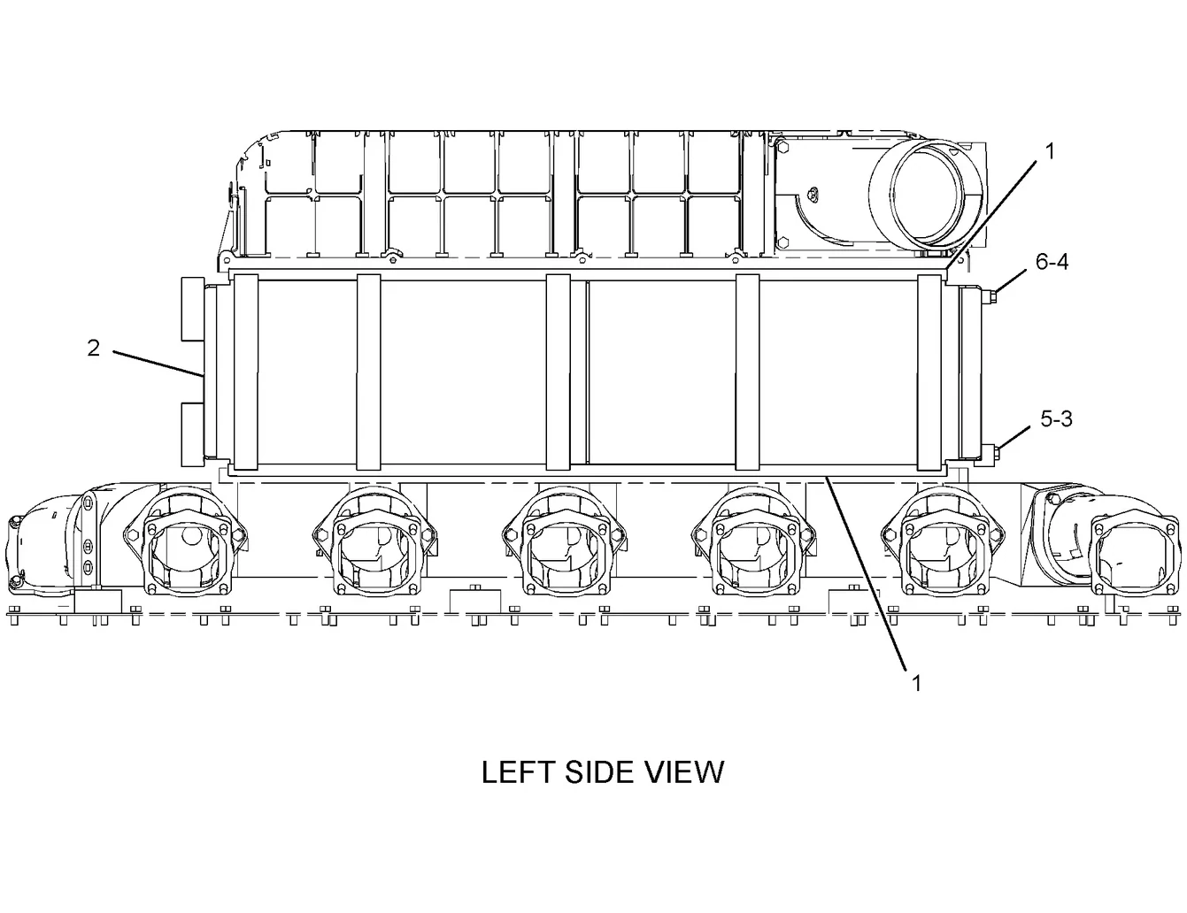 3512C · AIR INLET AND EXHAUST SYSTEM · 261-7305 CAT parts diagram