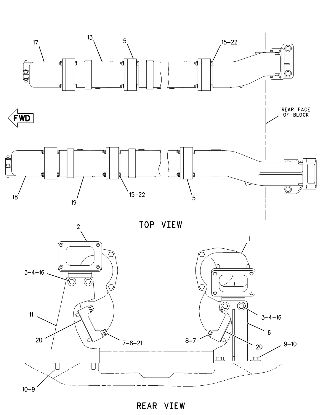 3512C 7C7790 parts diagram
