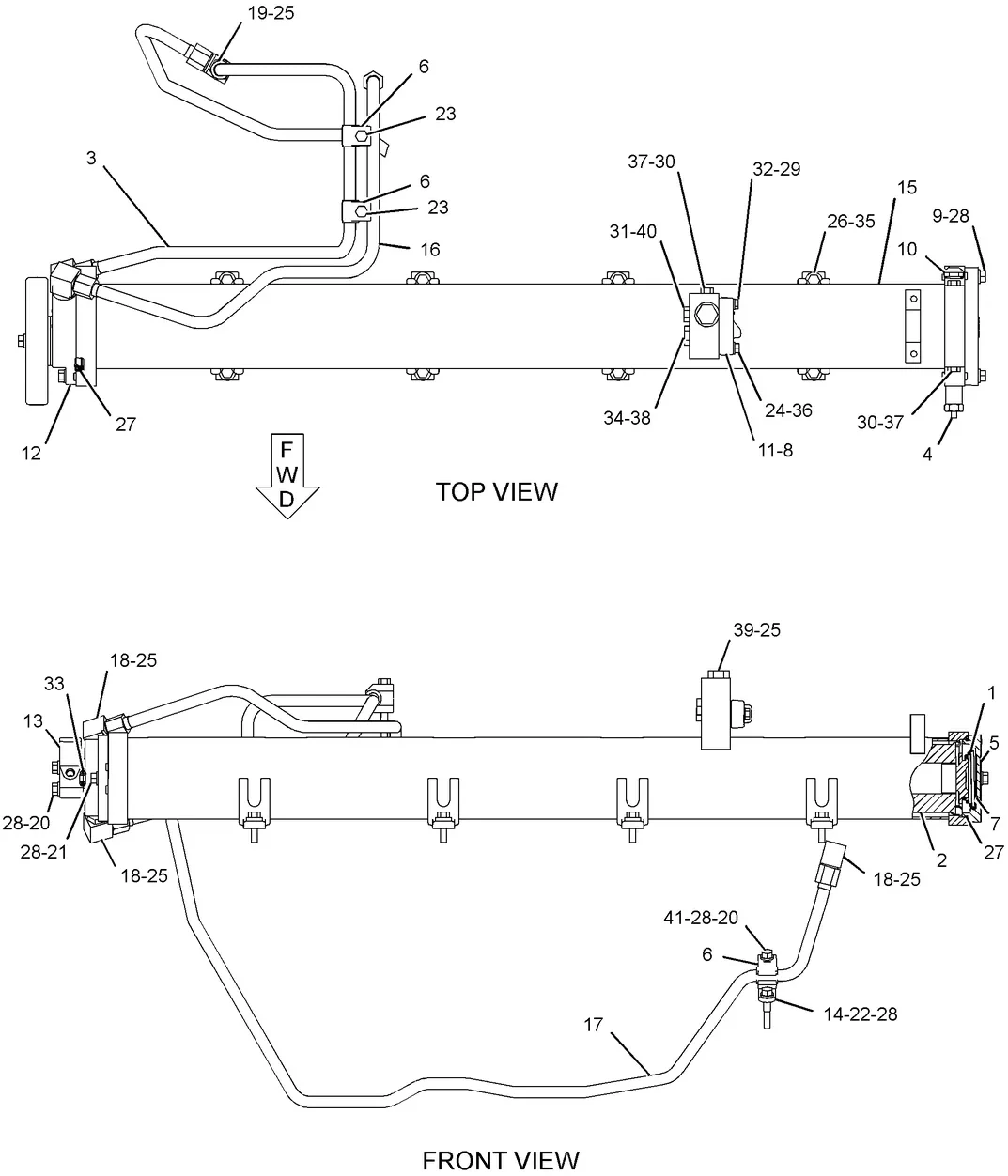 3512C · FUEL SYSTEM · 263-6853 CAT parts diagram