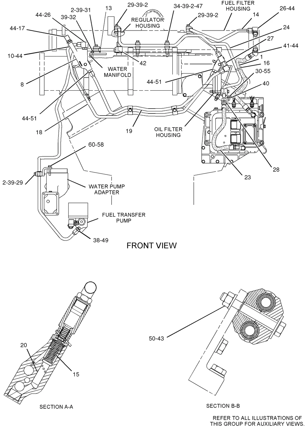3512C · FUEL SYSTEM · 261-7305 CAT parts diagram