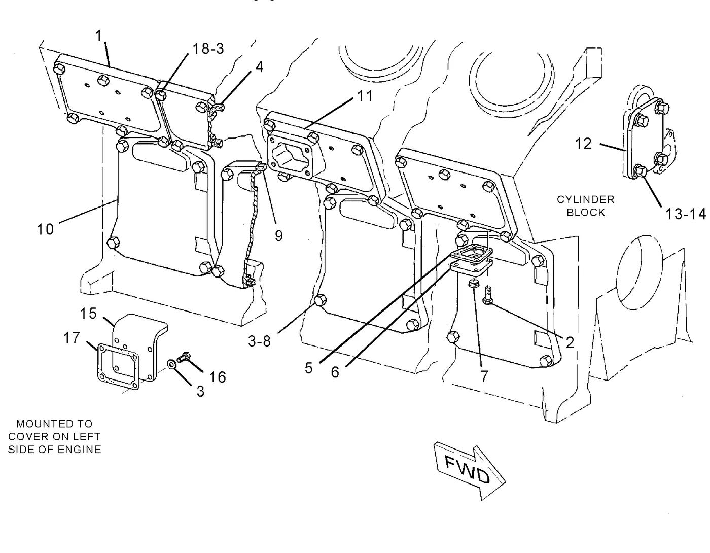 3512C 9X8872 parts diagram