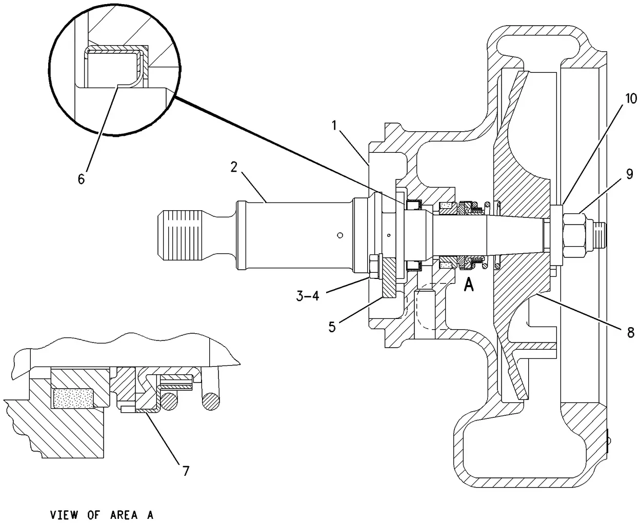 3516 · COOLING SYSTEM · 122-0500 CAT parts diagram