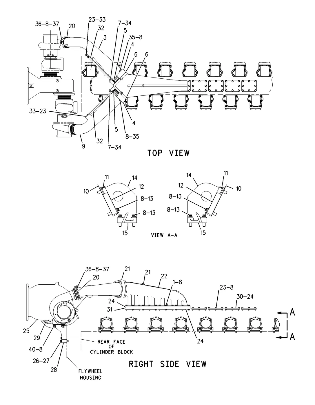 3516 6V3319 parts diagram