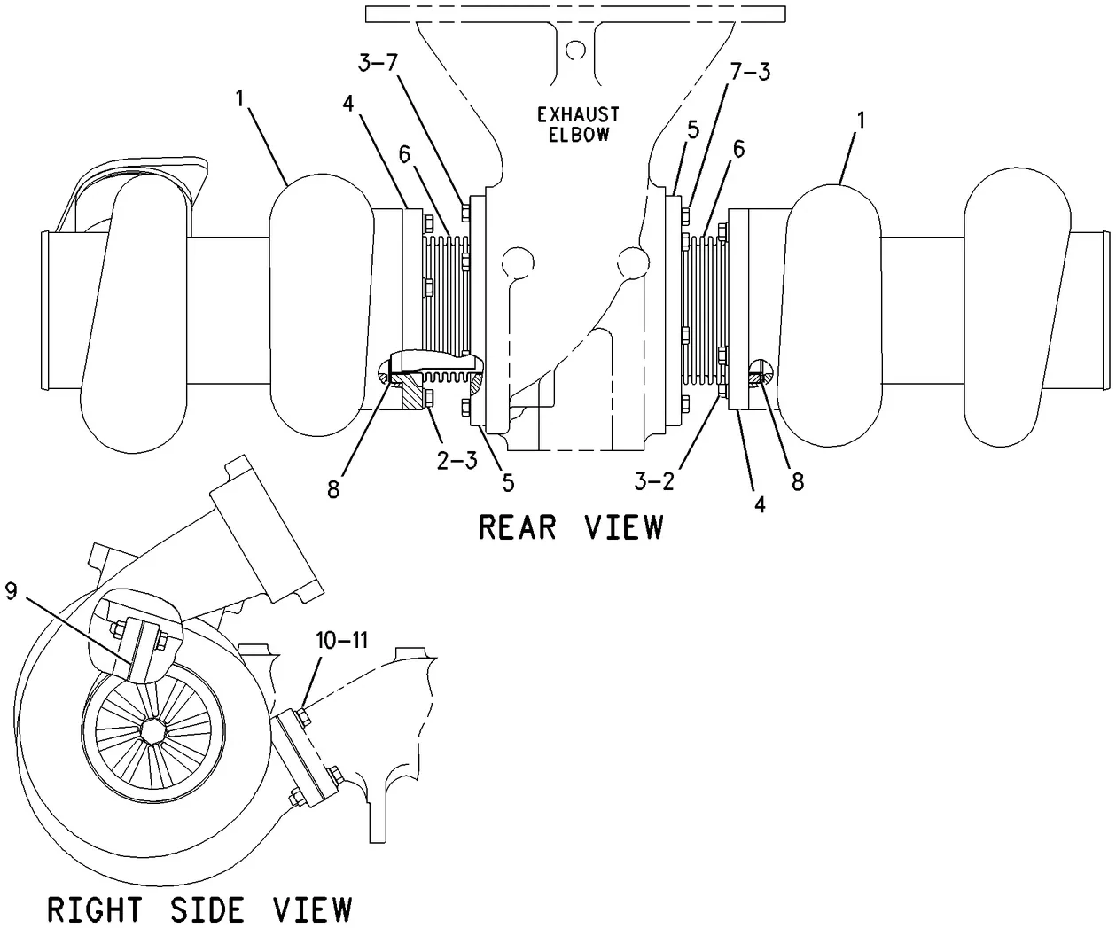 3516 · AIR INLET AND EXHAUST SYSTEM · 167-1762 CAT parts diagram