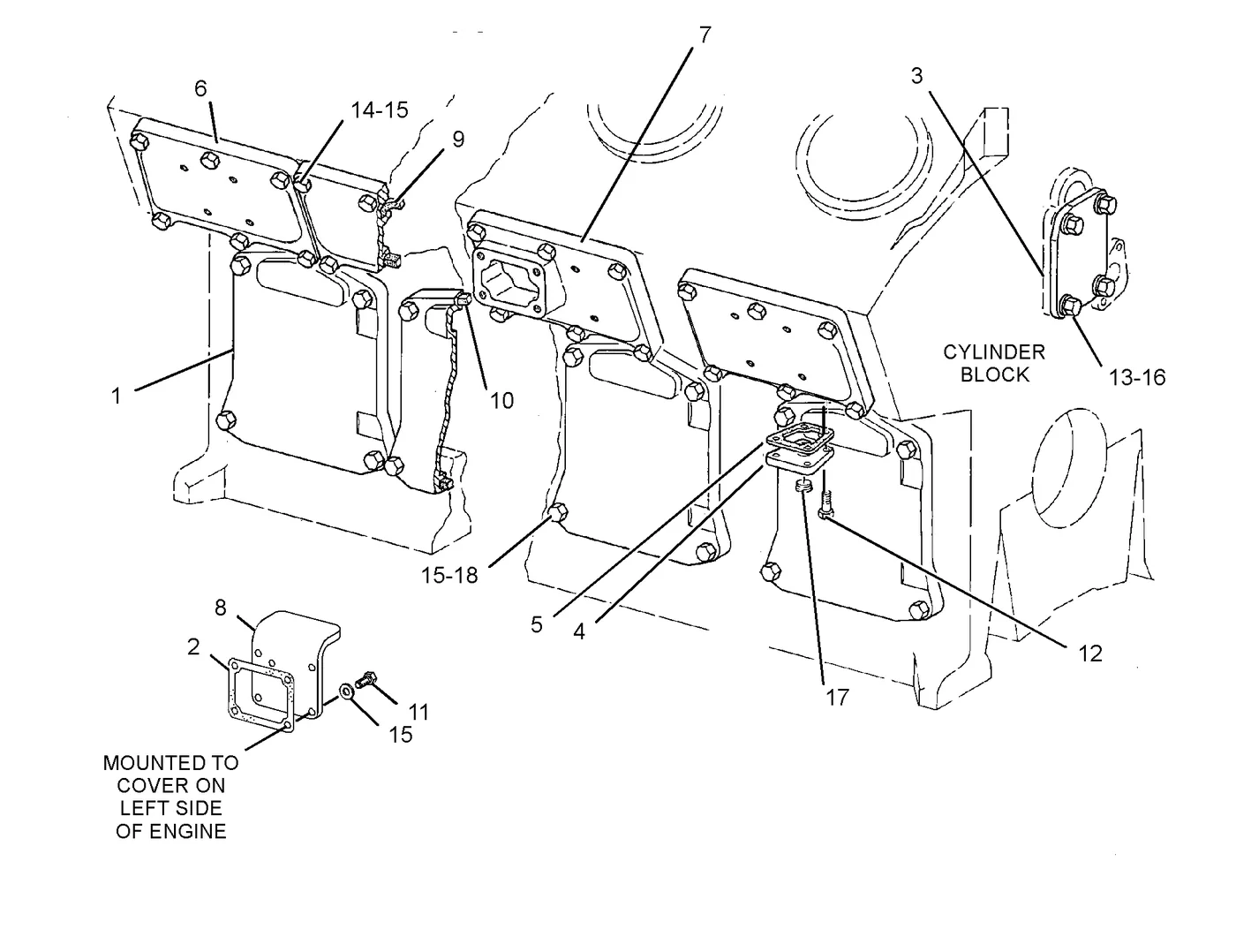 3516 9X8872 parts diagram