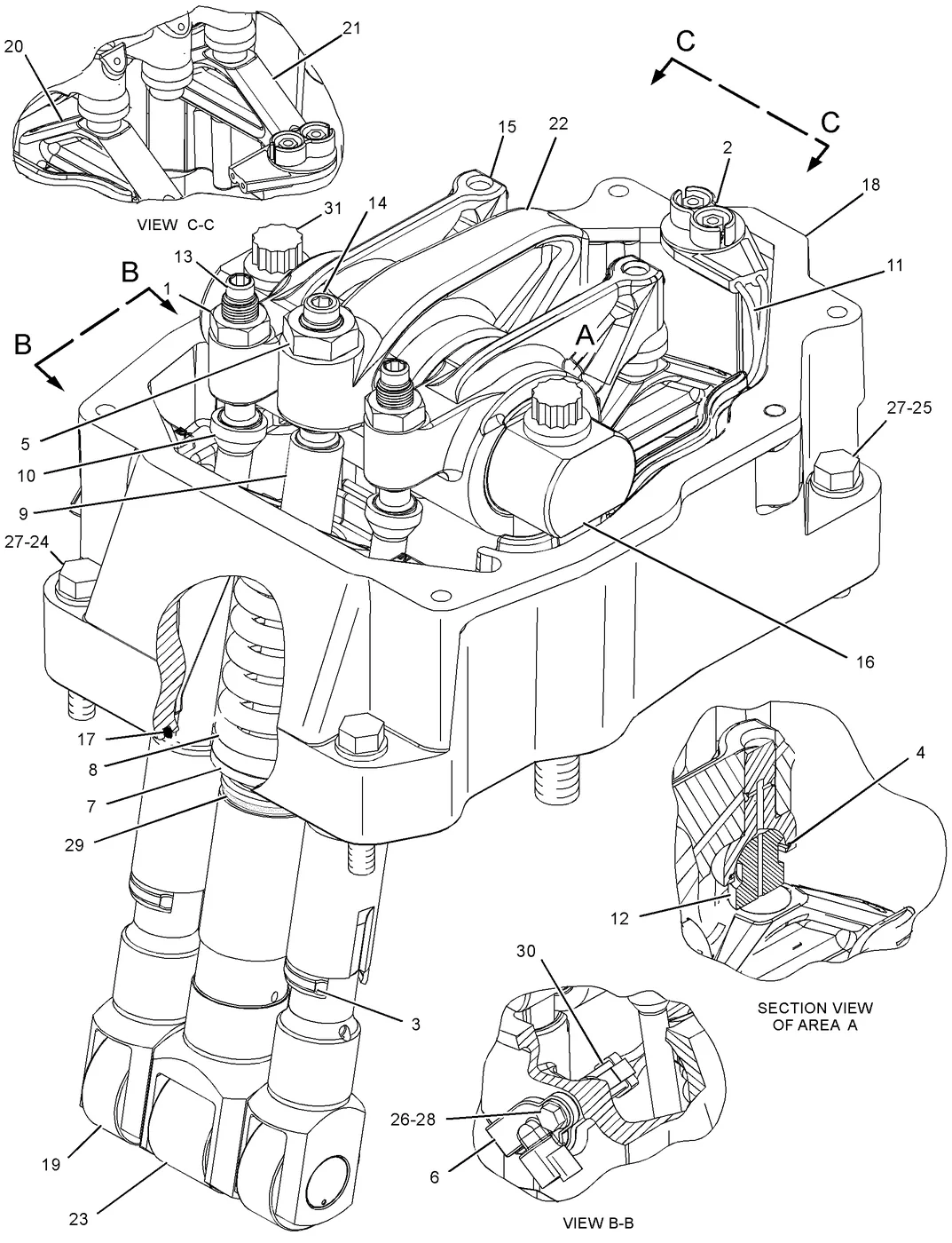 3516B · BASIC ENGINE · 224-9869 CAT parts diagram