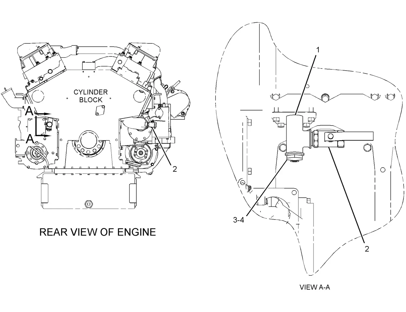 3516B · COOLING SYSTEM · 313-5252 CAT parts diagram