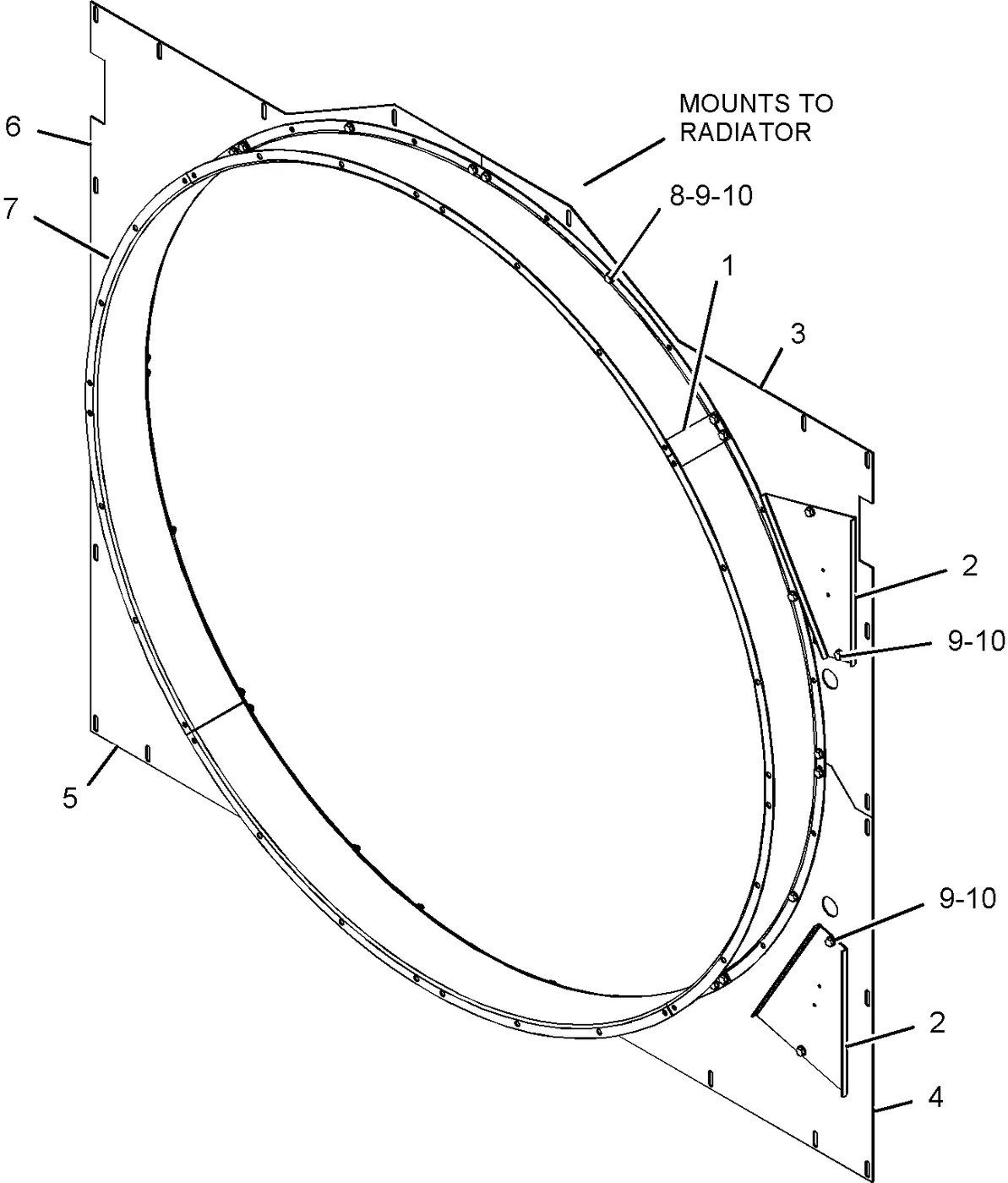 3516B · COOLING SYSTEM · 235-2315 CAT parts diagram