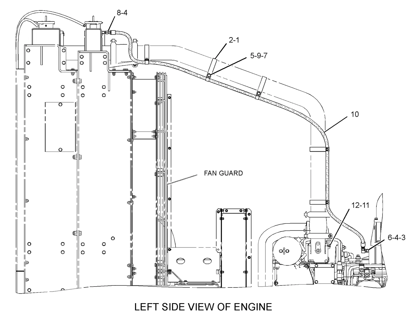 3516B 8N7296 parts diagram