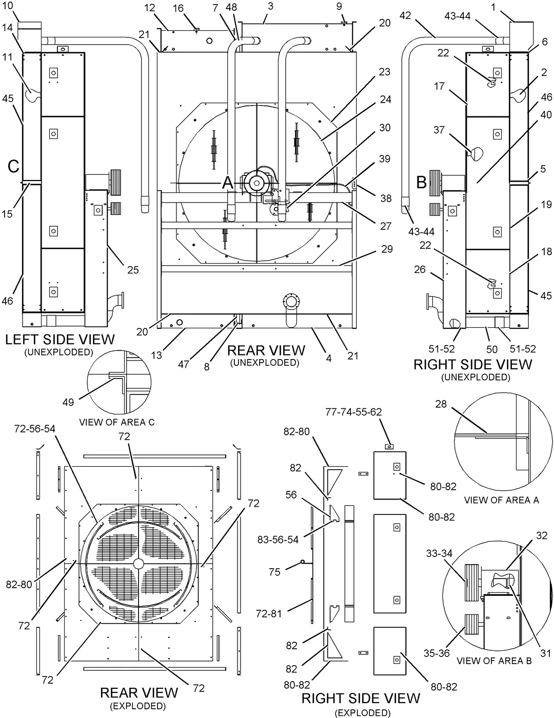 3516B 2441222 parts diagram