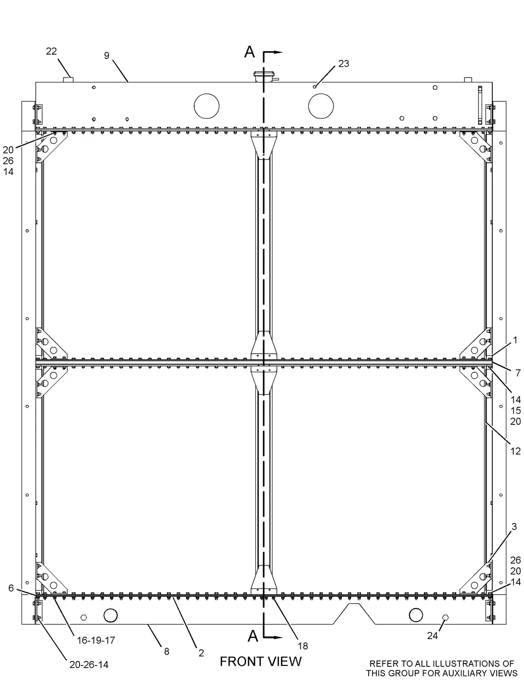 3516B 2611452 parts diagram
