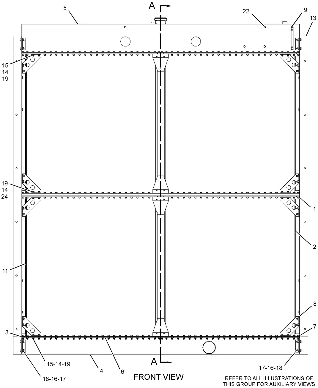 3516B · COOLING SYSTEM · 273-3811 CAT parts diagram