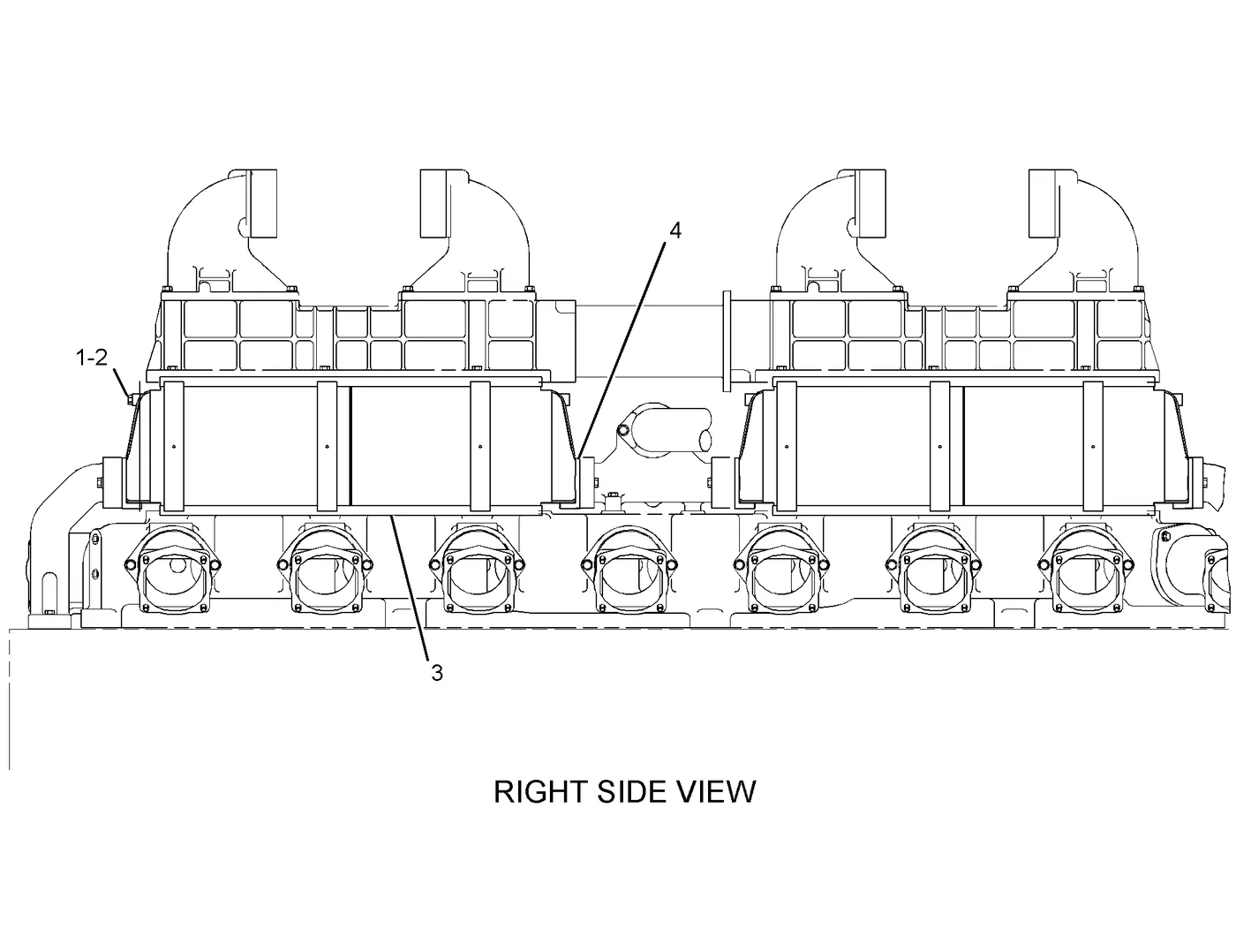 3516B · AIR INLET AND EXHAUST SYSTEM · 147-6620 CAT parts diagram
