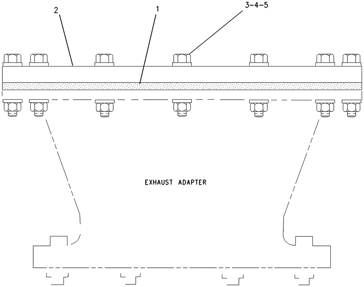 3516B · AIR INLET AND EXHAUST SYSTEM · 124-0108 CAT parts diagram
