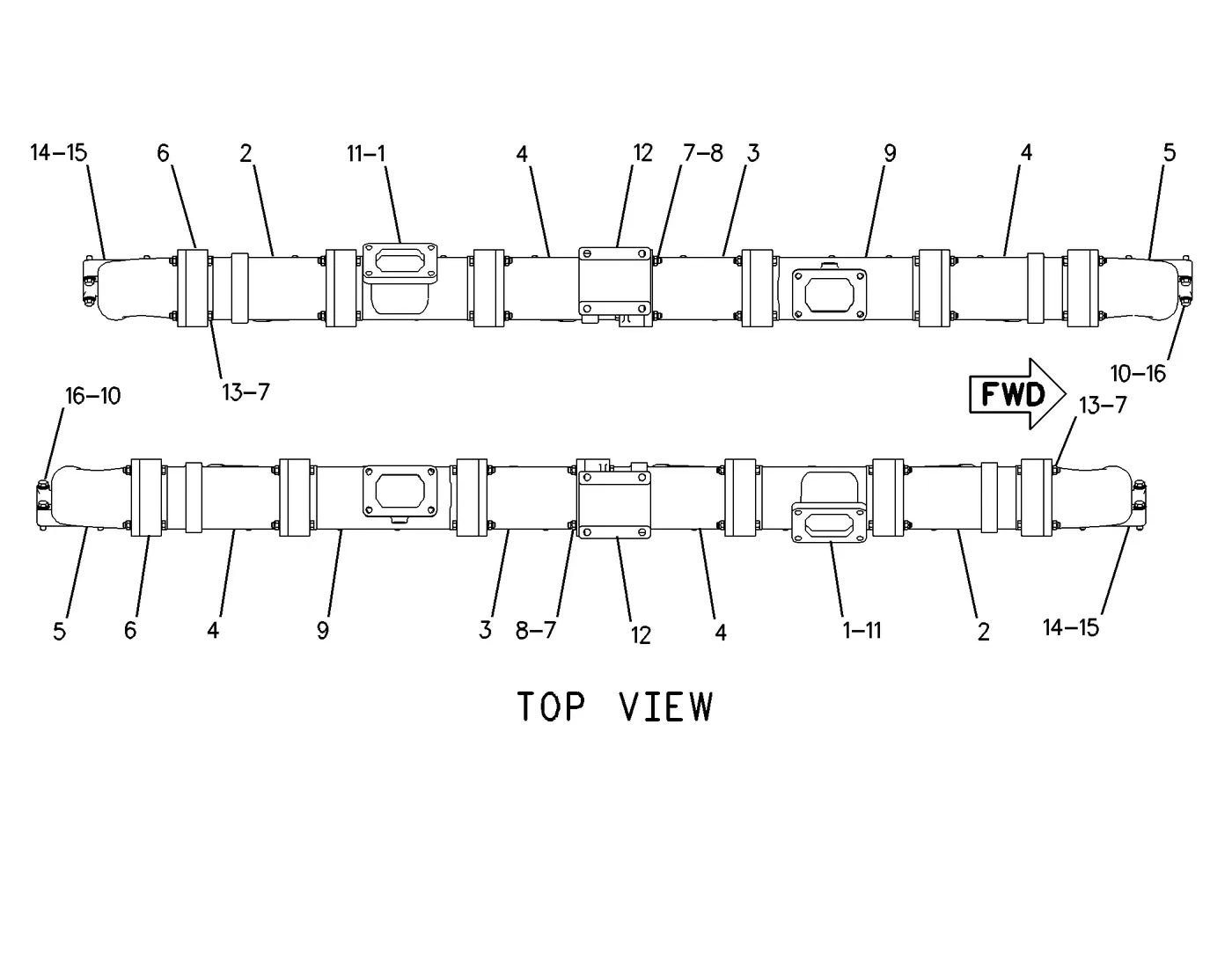 3516B 7C7790 parts diagram