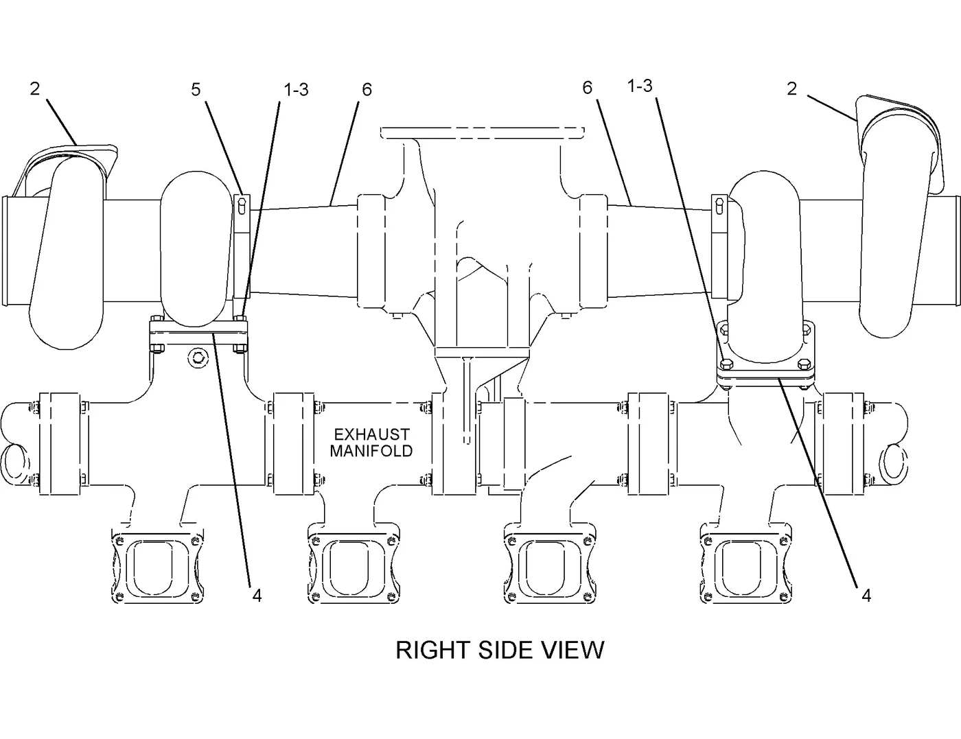 3516B · AIR INLET AND EXHAUST SYSTEM · 118-5463 CAT parts diagram