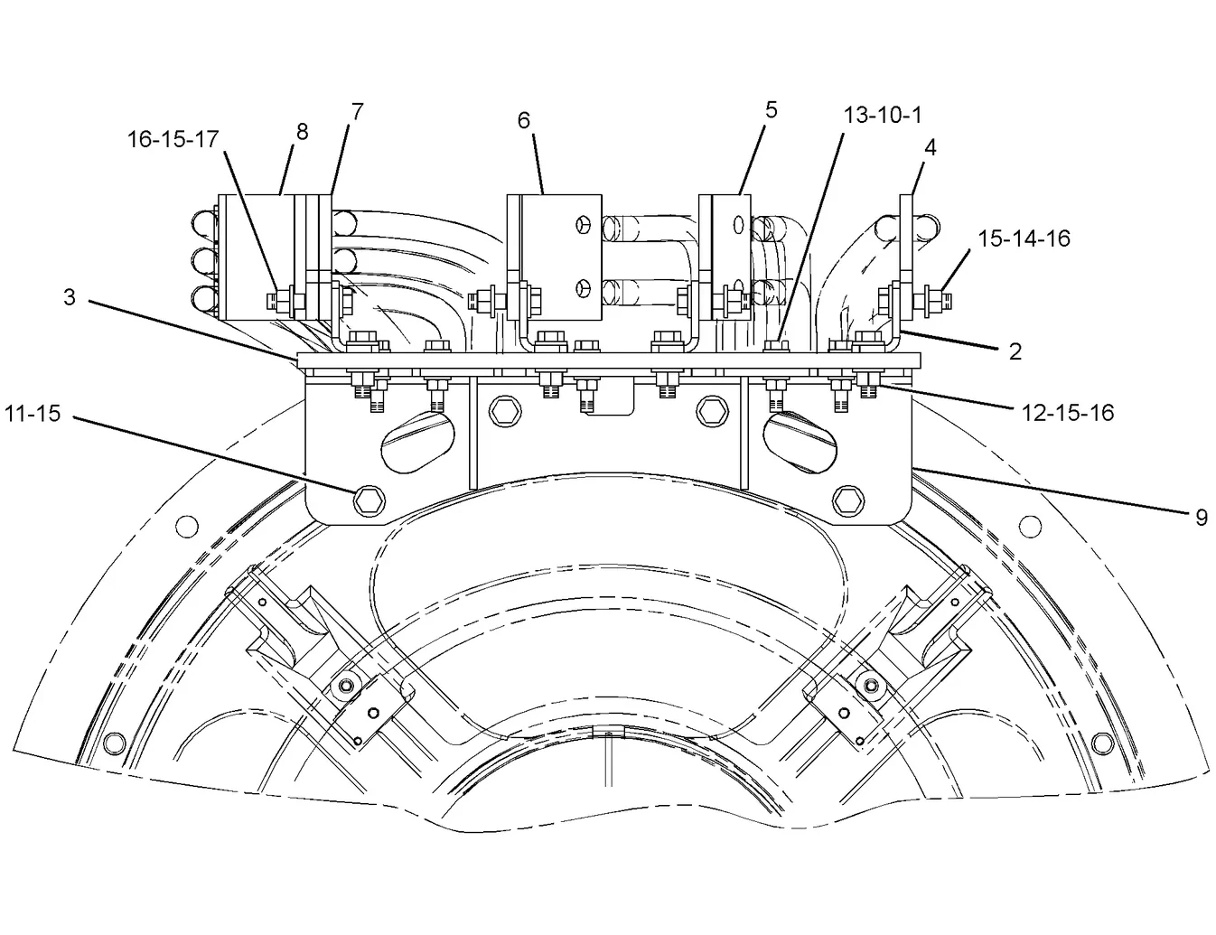 3516B · ELECTRICAL AND STARTING SYSTEM · 252-4175 CAT parts diagram