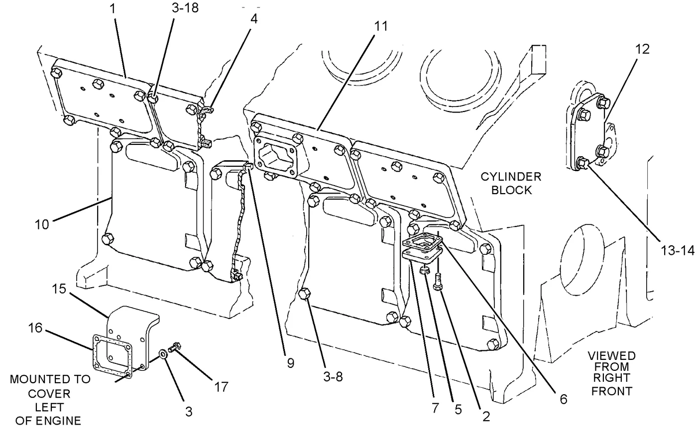 3516B 9X8872 parts diagram