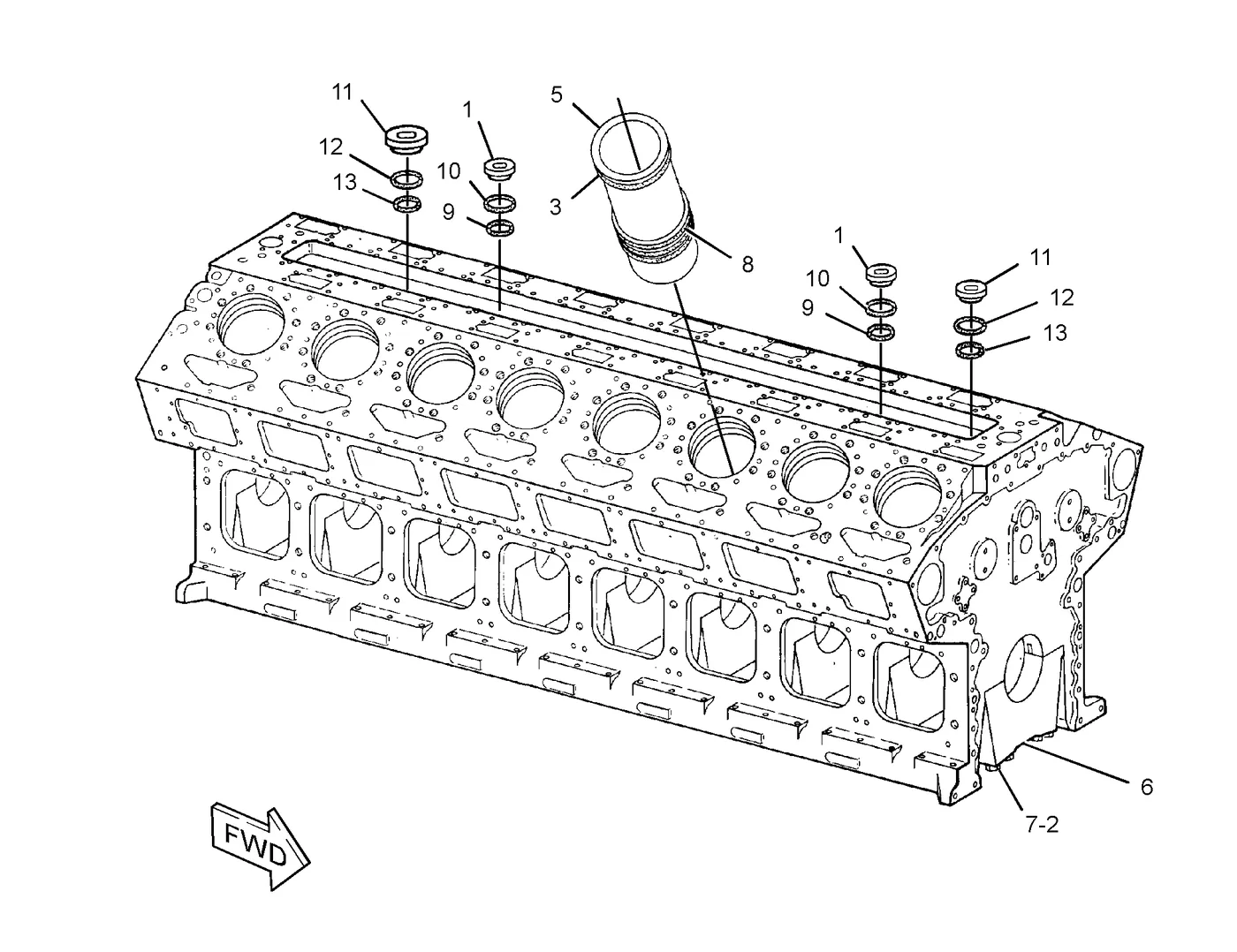 3516B 4W4813 parts diagram