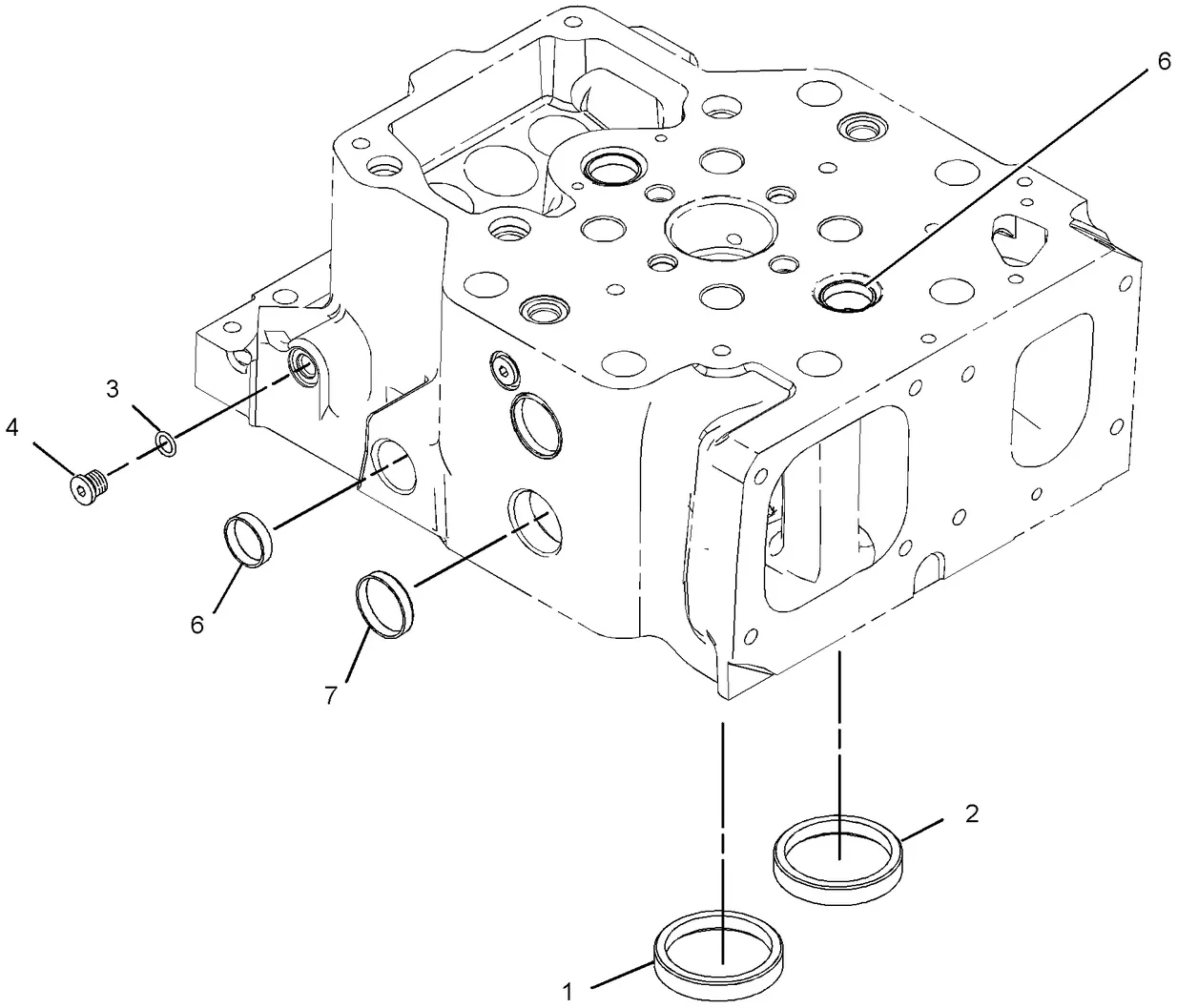 3516B · BASIC ENGINE · 201-4257 CAT parts diagram