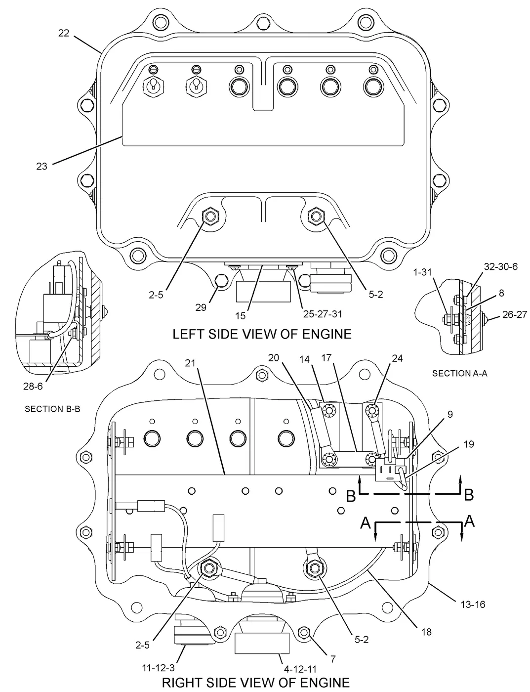 3516B · ELECTRICAL AND STARTING SYSTEM · 237-9017 CAT parts diagram