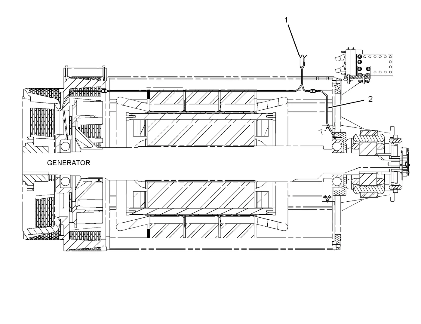 3516B · ELECTRICAL AND STARTING SYSTEM · 326-8058 CAT parts diagram