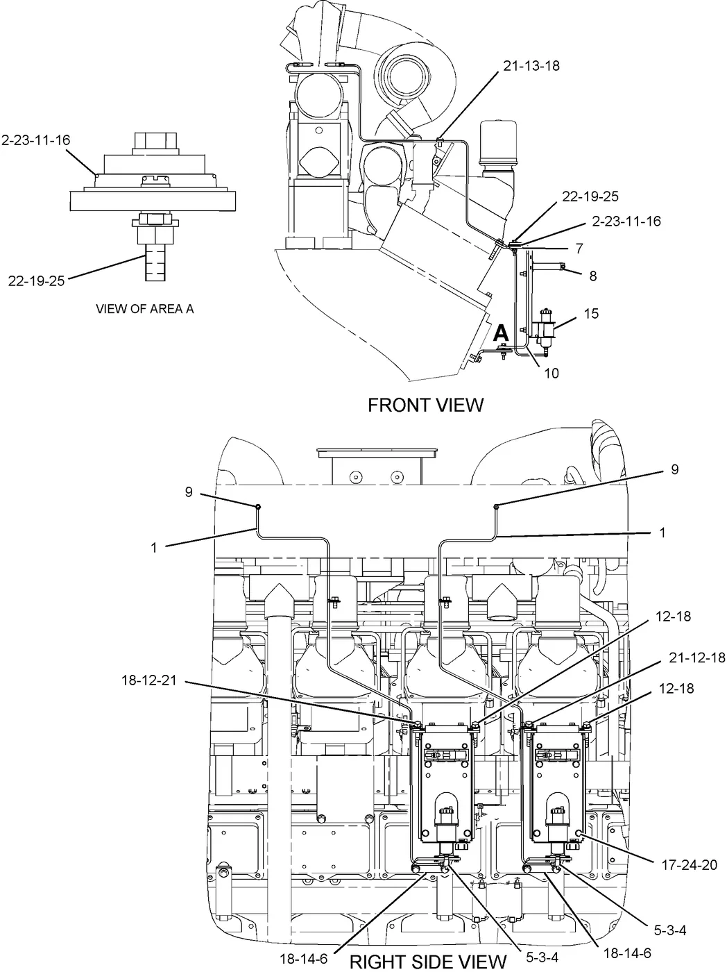 3516B 7S1197 parts diagram