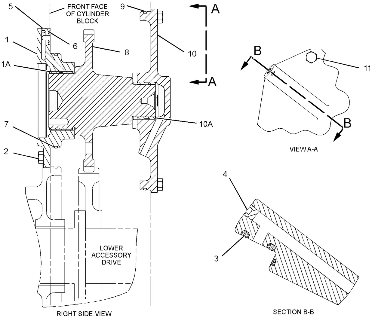3516B · BASIC ENGINE · 107-7361 CAT parts diagram