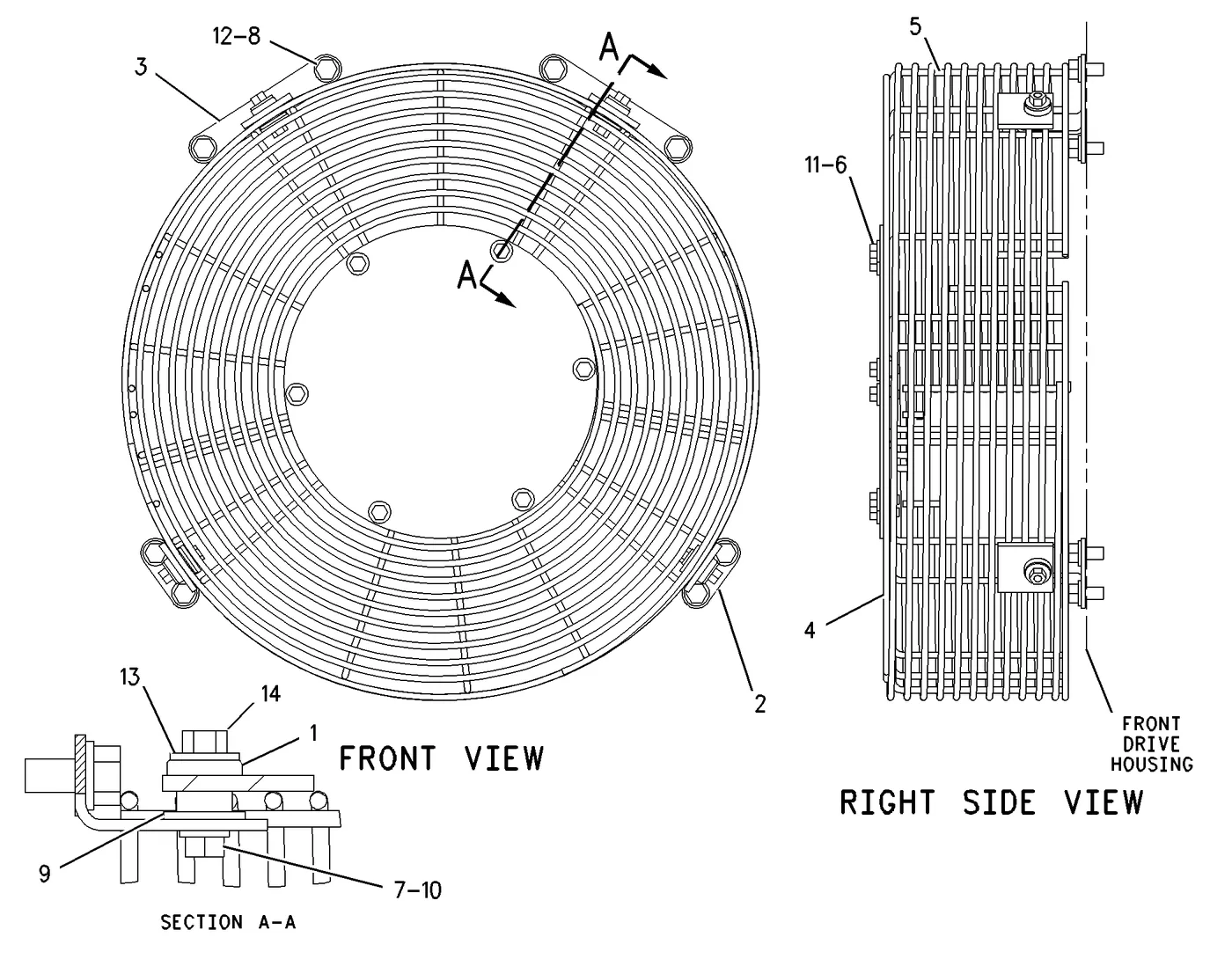 3516B 9L9132 parts diagram