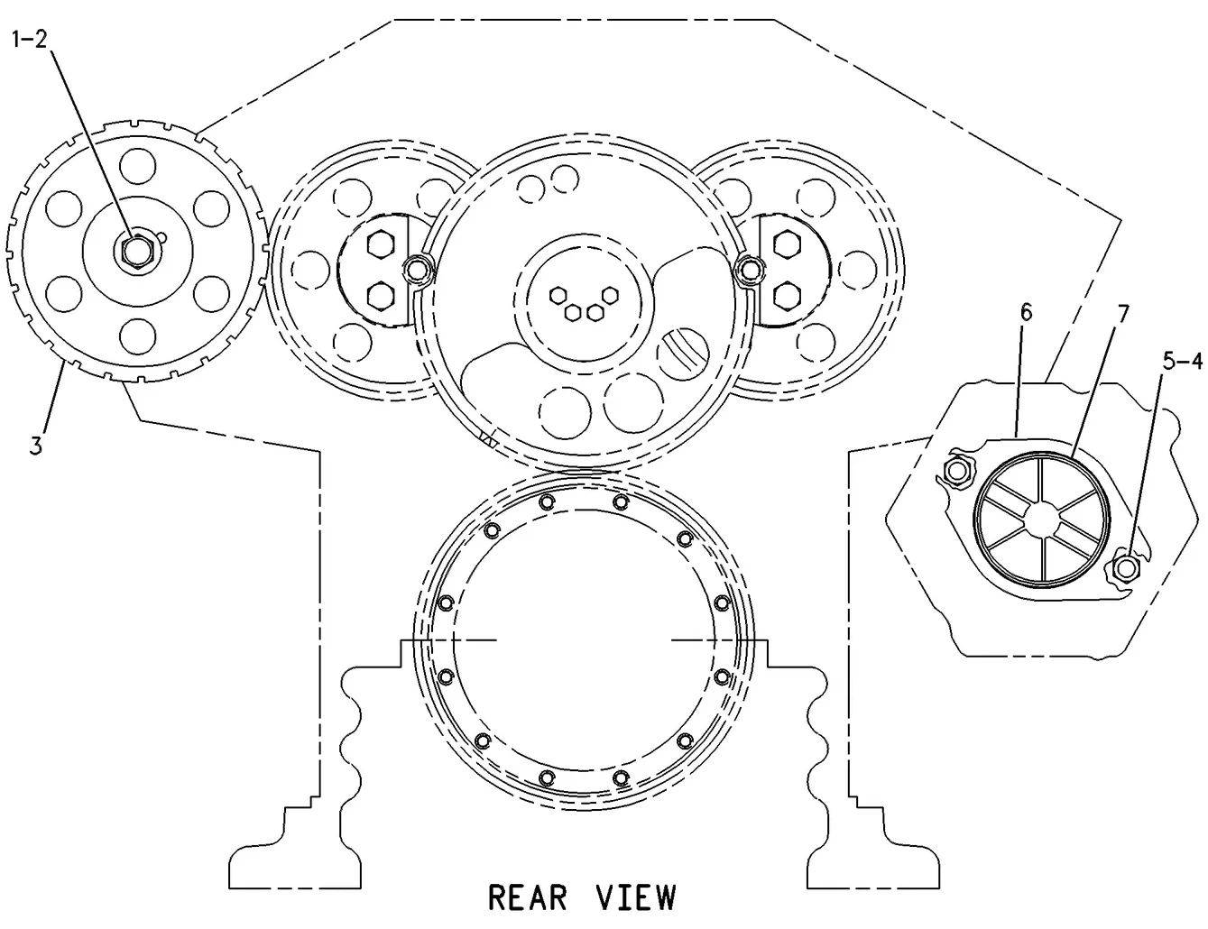 3516B · BASIC ENGINE · 116-6894 CAT parts diagram