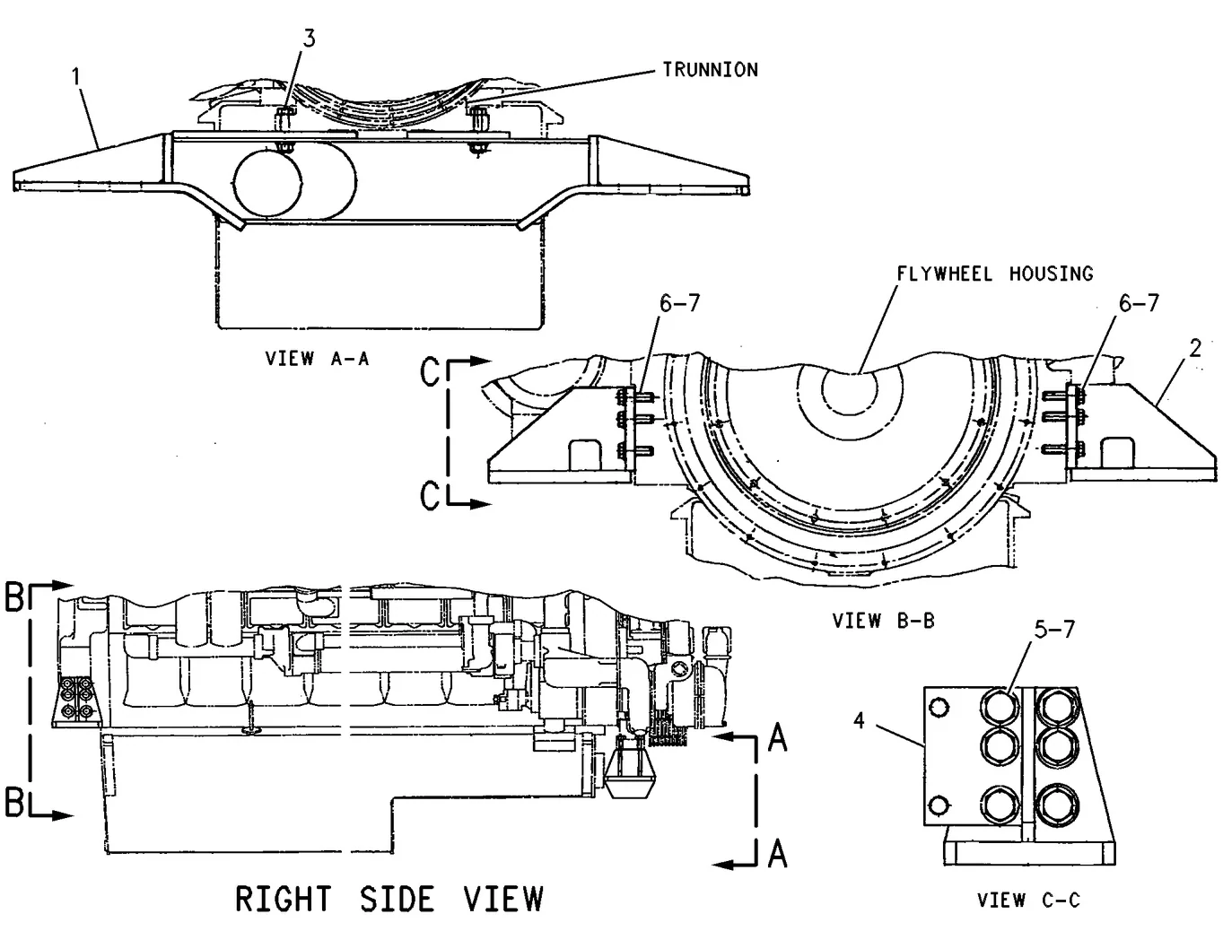 3516B · BASIC ENGINE · 133-9030 CAT parts diagram