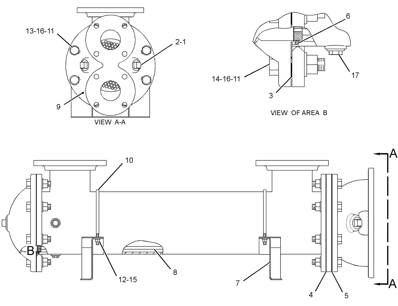 3516B · COOLING SYSTEM · 107-1728 CAT parts diagram