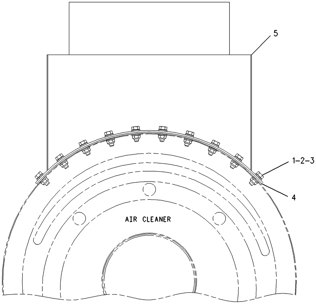 3516B · AIR INLET AND EXHAUST SYSTEM · 031-4155 CAT parts diagram
