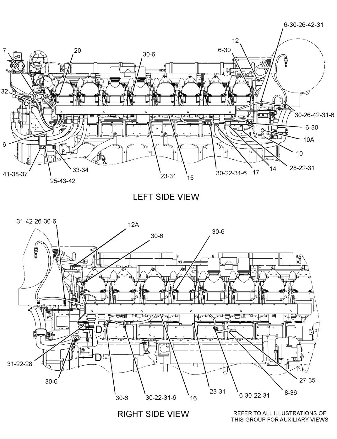 3516B · ELECTRICAL AND STARTING SYSTEM · 232-0016 CAT parts diagram