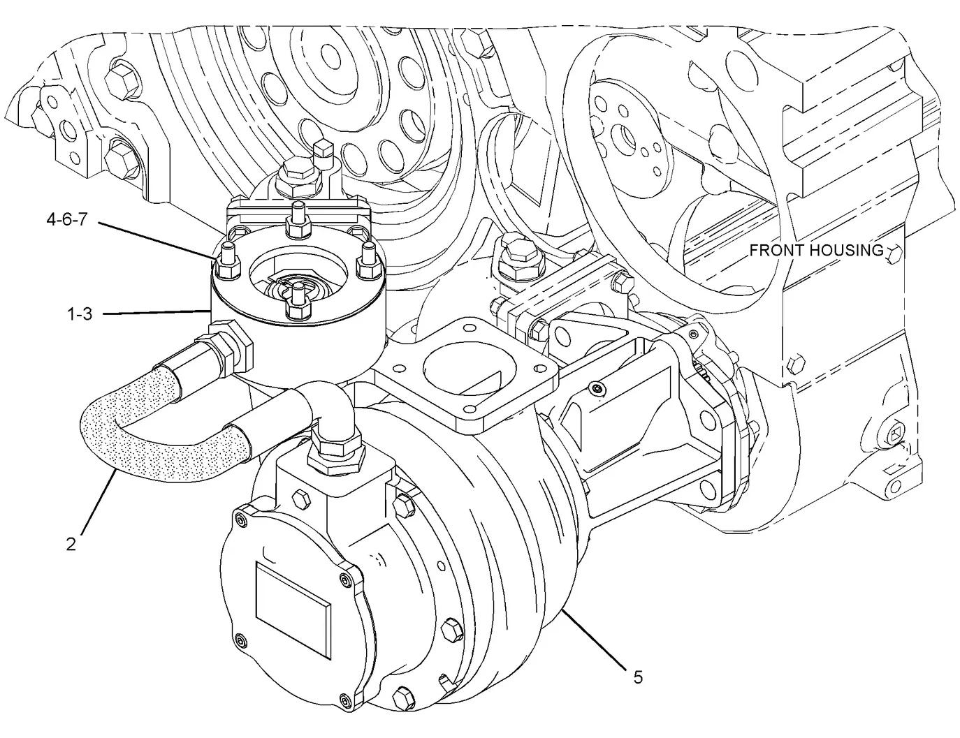 3516C · COOLING SYSTEM · 260-8660 CAT parts diagram