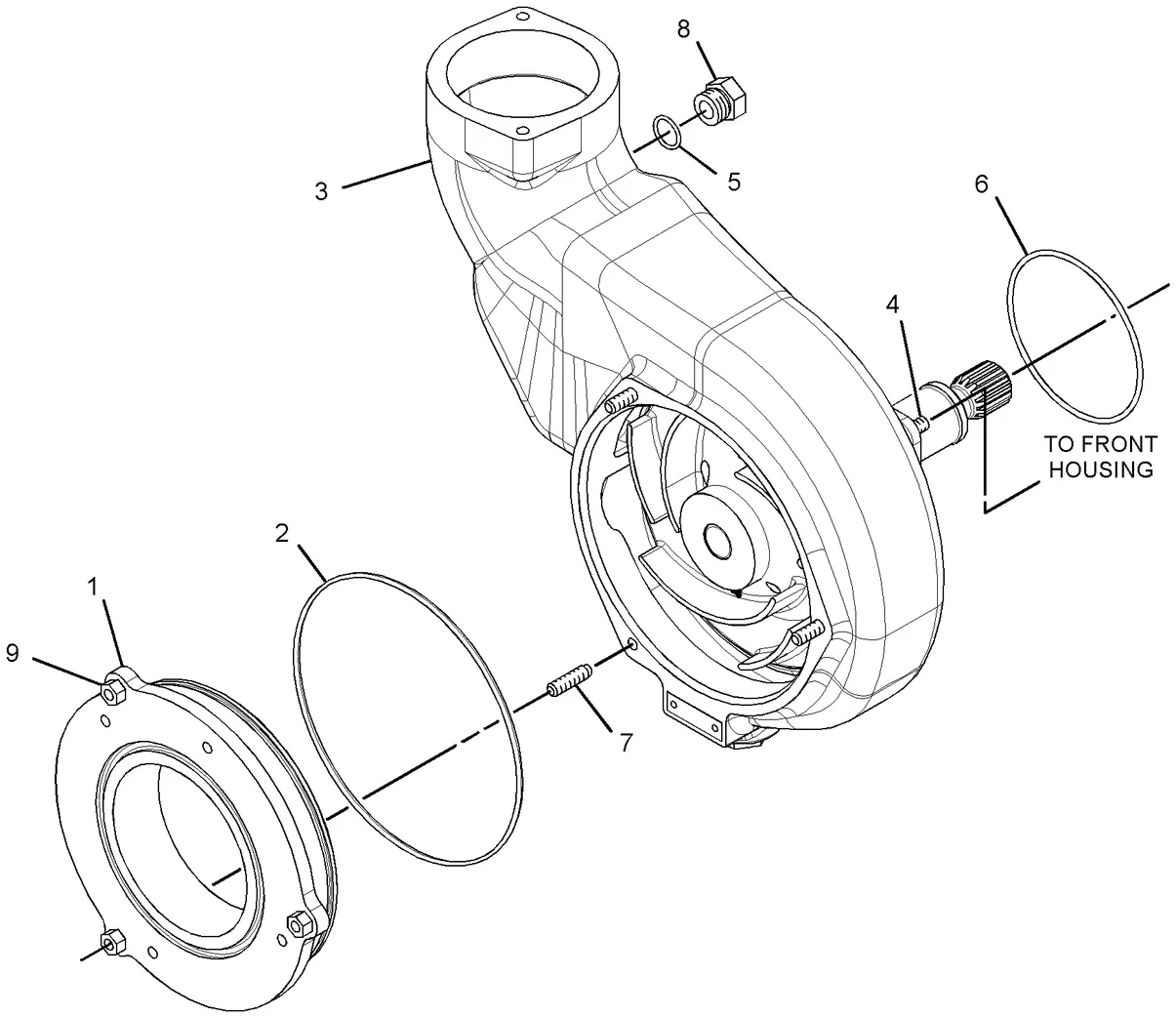 3516C · COOLING SYSTEM · 297-6833 CAT parts diagram