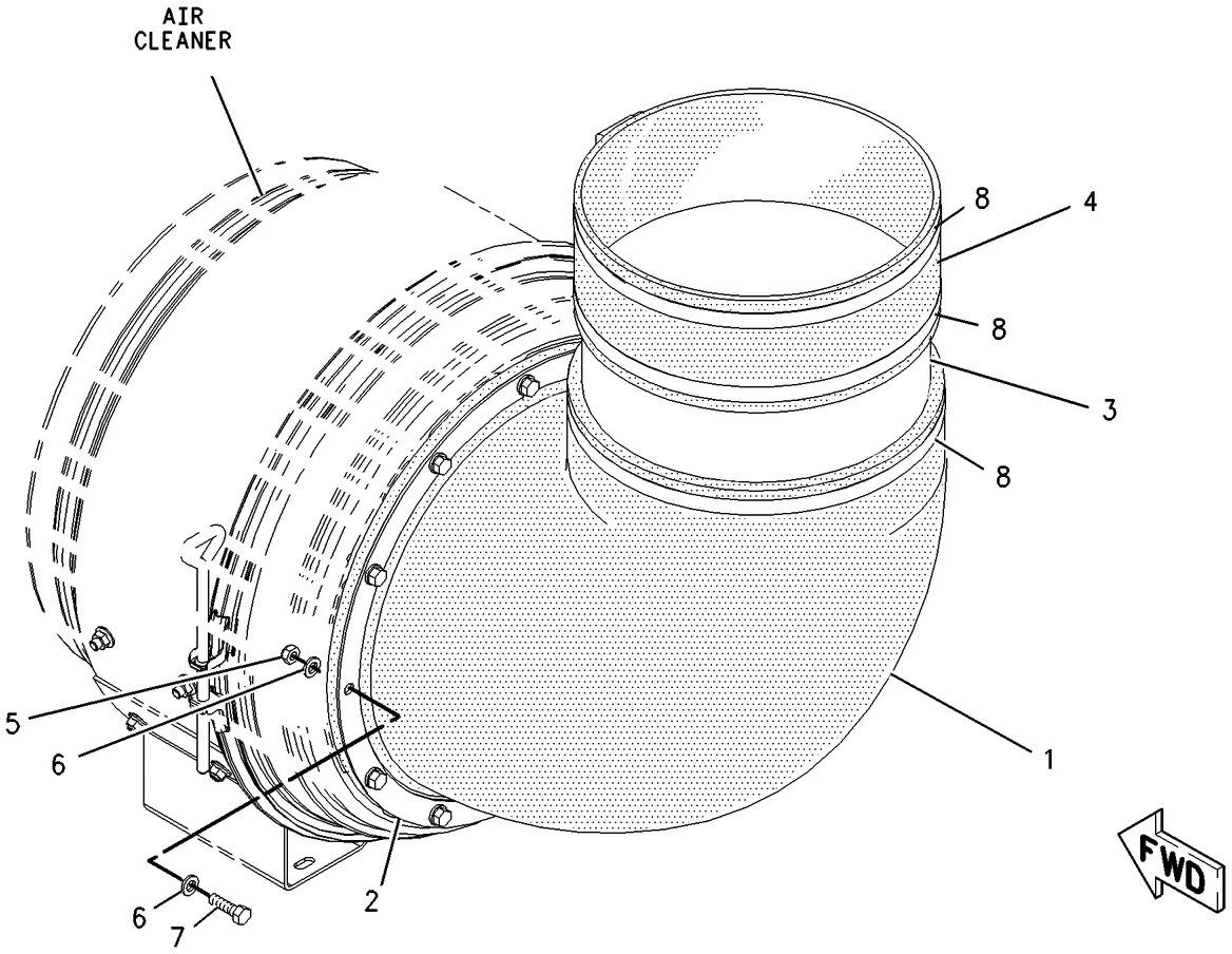 3516C · AIR INLET AND EXHAUST SYSTEM · 209-4453 CAT parts diagram