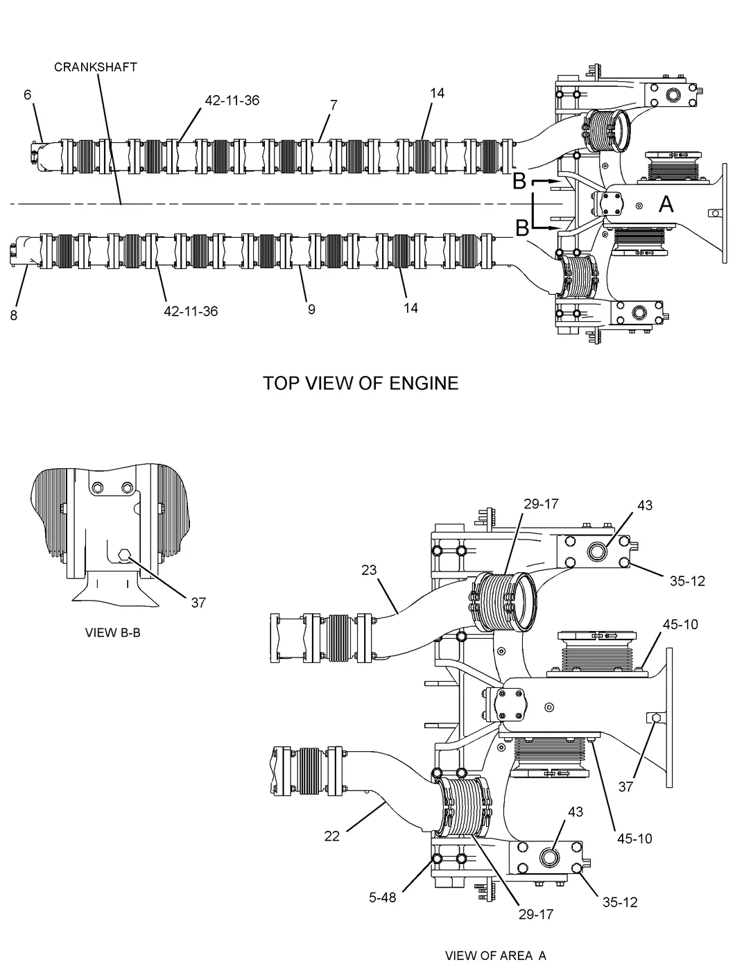 3516C · AIR INLET AND EXHAUST SYSTEM · 301-6823 CAT parts diagram