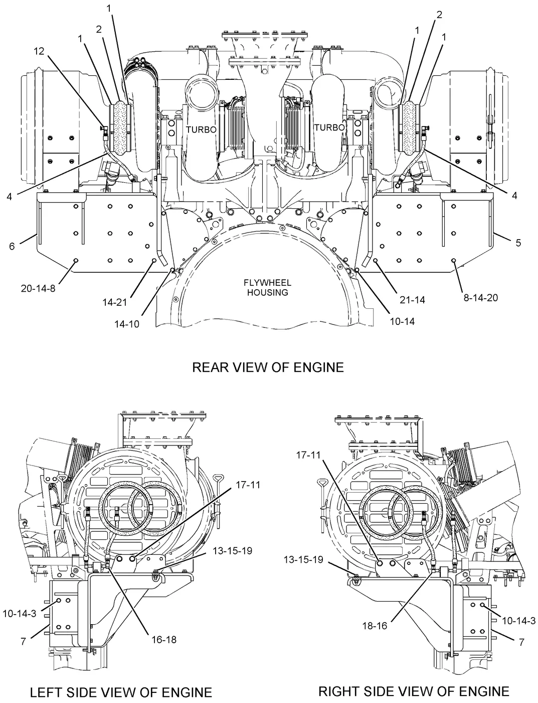 3516C 8R1794 parts diagram