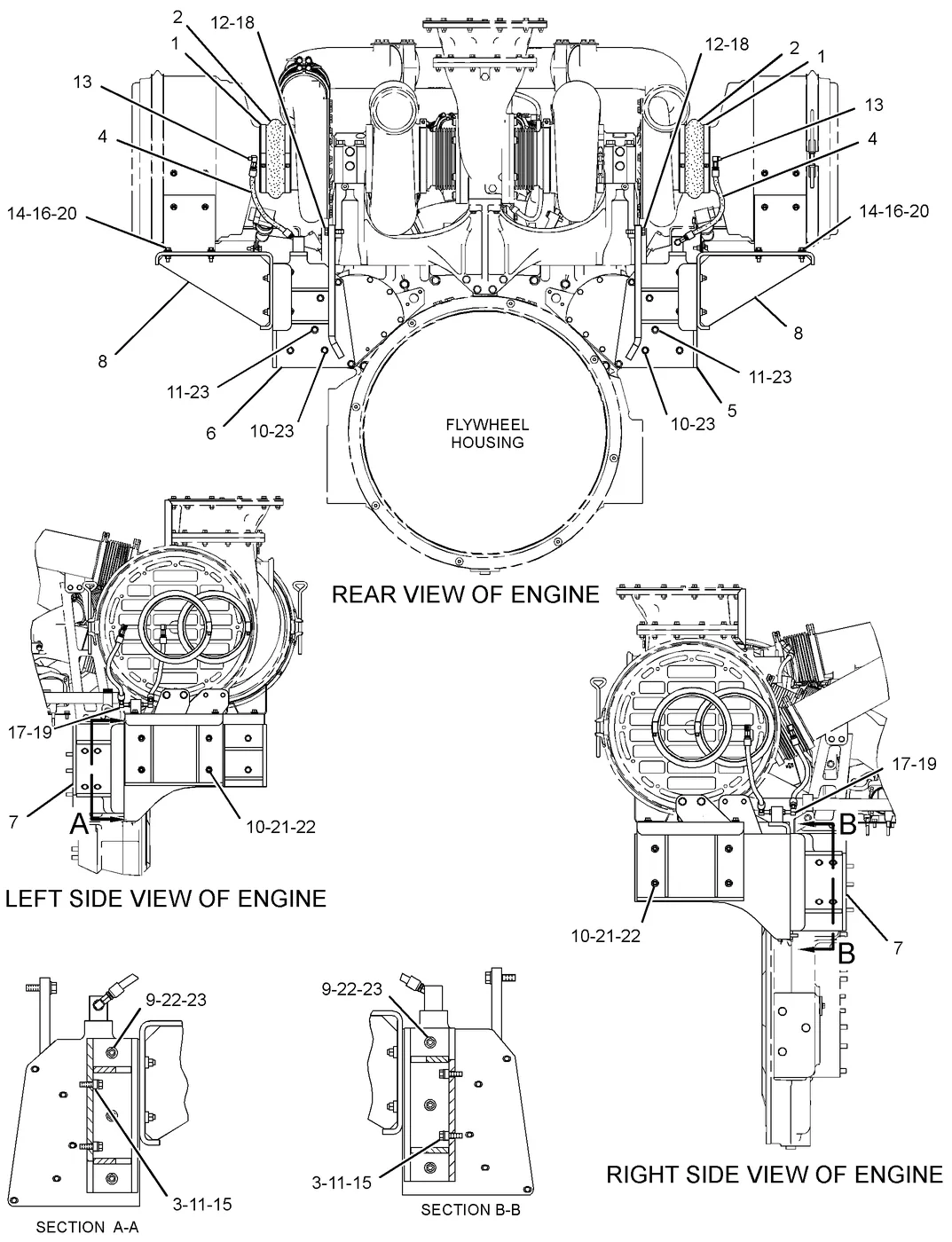 3516C · AIR INLET AND EXHAUST SYSTEM · 315-4837