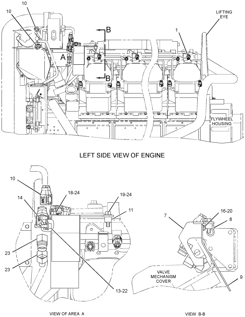 3516C · FUEL SYSTEM · 246-0457 CAT parts diagram
